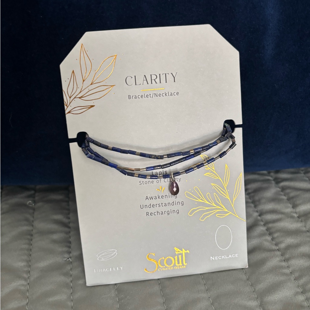 Scout Lapis Necklace/ Bracelet Combo
